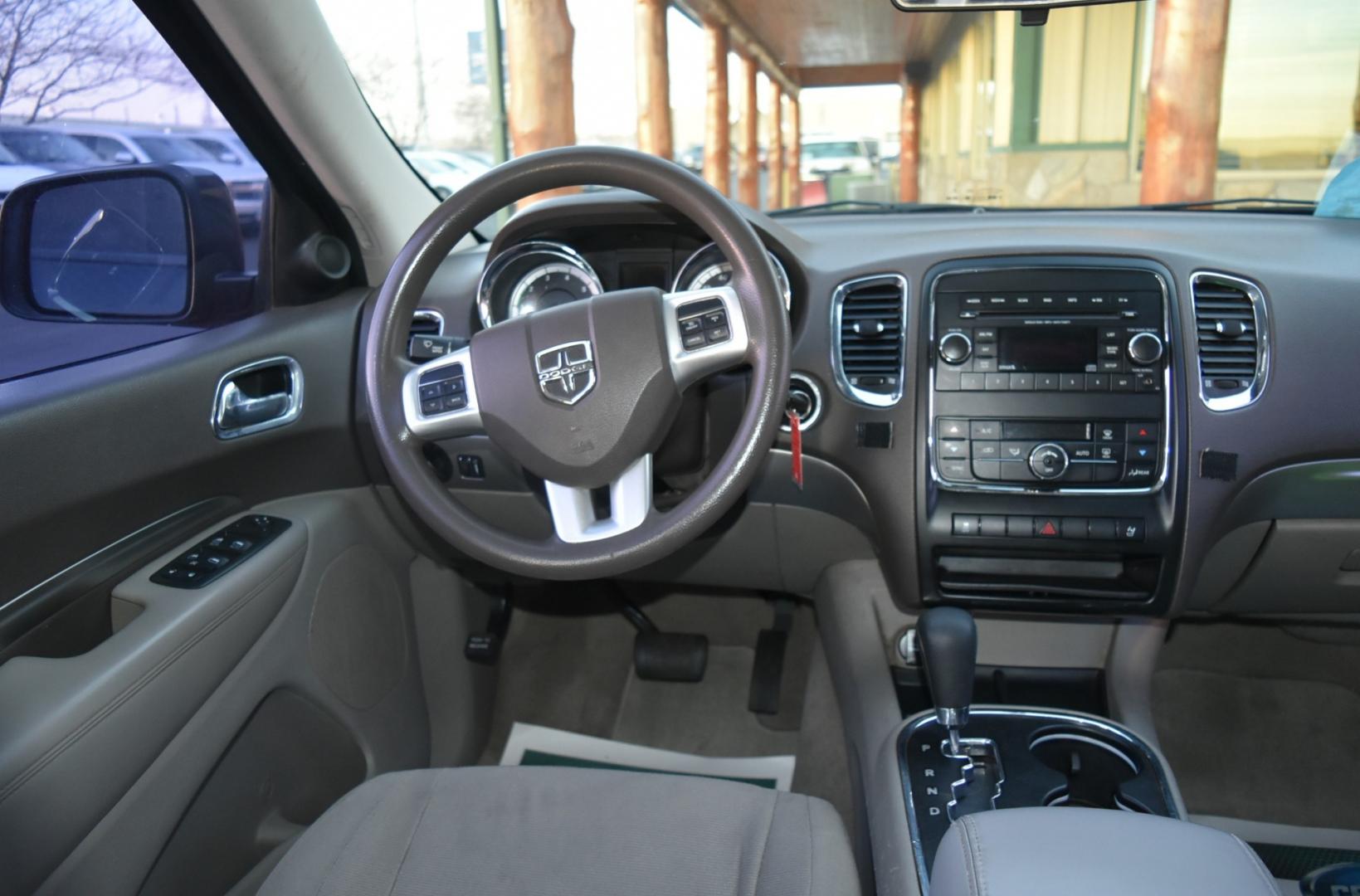 2013 Gray Dodge Durango SXT (1C4RDJAG6DC) with an 3.6L 24-Valve VVT engine, 5-Speed Automatic transmission, located at 1600 E Hwy 44, Rapid City, SD, 57703, (605) 716-7878, 44.070232, -103.171410 - Photo#14